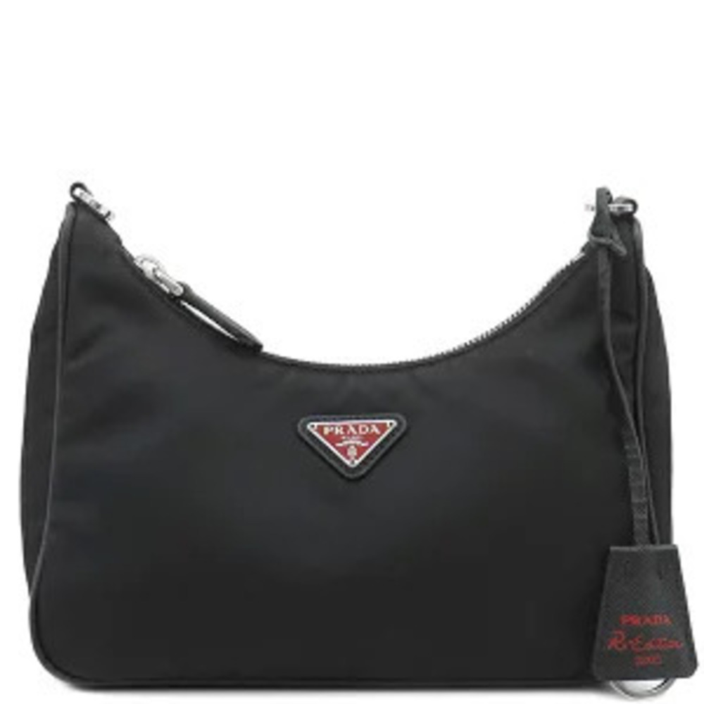 Prada bag Edition Shoulder Black Triangle logo plate